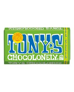 Tony's Chocolonely - Fairtrade Dark Chocolate, Almond & Sea Salt - 21 x 90g