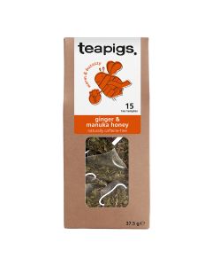 Teapigs - Ginger & Manuka Honey 15 Bags - 6 x 37.5g