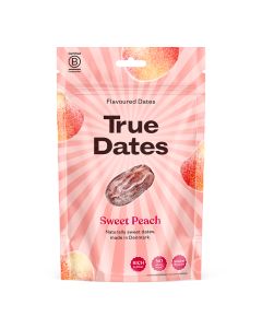 True Dates - Sweet Peach Flavoured Dates - 12 x 100g