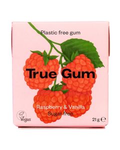 True Gum - Raspberry & Vanilla Flavoured Gum - 24 x 21g