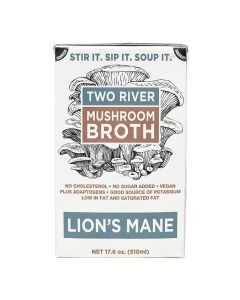 Two River Mushroom Broth - Lion's Mane Mushroom Broth - 12 x 510ml
