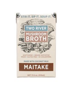 Two River Mushroom Broth - Maitake Mushroom Broth - 12 x 510ml