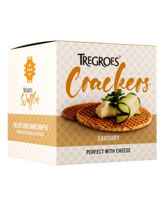 Tregroes Waffles - Savoury Crackers - 6 x 160g