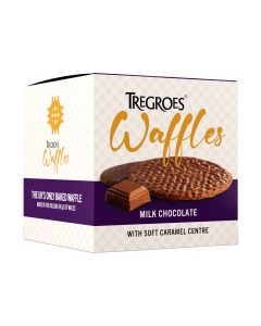 Tregroes Waffles - Milk Chocolate Coated Butter Toffee Waffles - 6 x 270g