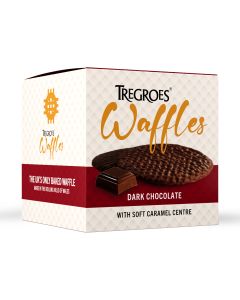 Tregroes Waffles - Dark Chocolate Coated Butter Toffee Waffles - 6 x 270g