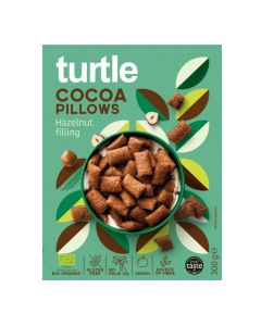 Turtle - Organic Cocoa Pillows with Hazelnut Filling - 12 x 300g
