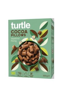 Turtle - Organic Cocoa Pillows with Hazelnut Filling - 12 x 300g