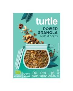 Turtle - Organic POWER Granola Bio Nuts & Seeds - 8 x 350g
