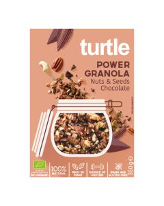 Turtle - Organic POWER Granola Bio Chocolate Nuts & Seeds - 8 x 350g