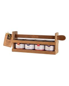The Wooden Spoon - Jam Selection Wooden Rack - 6 x 452g