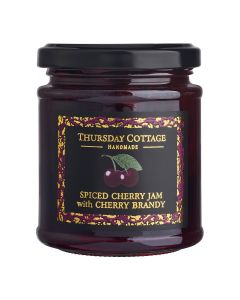 Thursday Cottage - Deluxe Spiced Cherry Jam with Cherry Brandy - 6 x 210g
