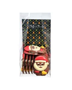 Chef du Chocolat - 12 Piece Santa Milk Chocolate Bag - 12 x 150g