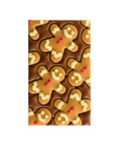 Chef du Chocolat - Milk Chocolate Gingerbread Man Chocolate Bar - 8 x 150g