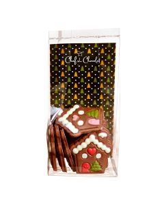 Chef du Chocolat - 12 Piece Christmas House Milk Chocolate Bag - 12 x 150g