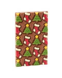 Chef du Chocolat - Milk Chocolate Tree & Stocking Chocolate Bar - 8 x 150g