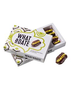 What a Date® - Organic Dates with Pistachio Large Pack - 10 x 180g