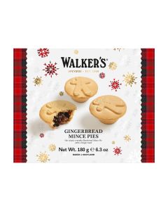 Walkers Shortbread - 4 Gingerbread Mince Pies - 12 x 245g