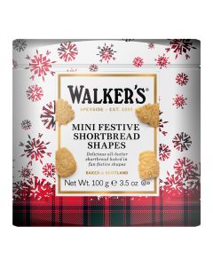 Walkers Shortbread - Mini Festive Shortbread Shapes - 12 x 100g