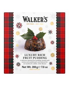 Walker's Shortbread - Small Luxury Rich Fruit Pudding - 6 x 200g