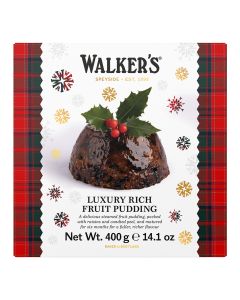 Walker's Shortbread - Large Luxury Rich Fruit Pudding - 6 x 400g