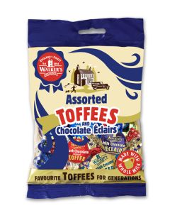 Walkers Nonsuch Limited - Assorted Toffees & Chocolate Eclairs Bag - 12 x 150g