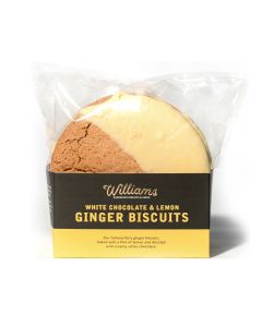 Williams Handbaked - White Chocolate & Lemon Ginger Biscuits - 15 x 260g