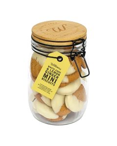 Williams Handbaked - White Chocolate & Lemon Ginger Mini Biscuit Jar - 6 x 300g