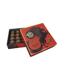 Willie's Cacao - Single Estate Dark Chocolate with Sea Salt Praline Truffles - 6 x 110g