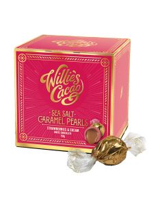 Willie's Cacao - Sea Salt Caramel Strawberries & Cream Pearls - 6 x 150g
