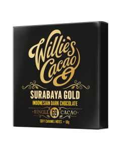 Willie's Cacao - Surabaya Gold, Indonesian 69% Dark Chocolate , Soft Caramel Notes - 12 x 50g
