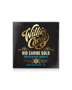 Willie's Cacao  - Rio Caribe Gold, Venezuelan 72% Dark Chocolate, Nut and Coffee Notes  - 12 x 50g