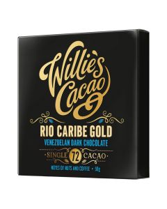 Willie's Cacao - Rio Caribe Gold, Venezuelan 72% Dark Chocolate, Nut and Coffee Notes - 12 x 50g