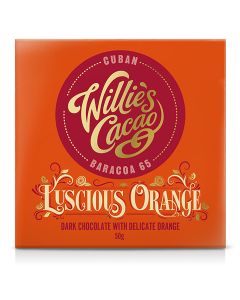 Willie's Cacao - Luscious Orange, Dark Chocolate with Orange - 12 x 50g