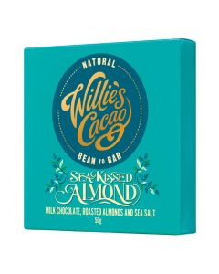 Willie's Cacao - Sea Kissed Almond, Milk Chocolate with Almonds - 12 x 50g