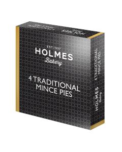 Holmes Bakery - 4 Traditional Mince Pies - 16 x 220g