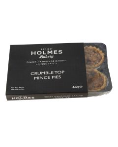 Holmes Bakery - 6 Crumble Top Mince Pies - 12 x 320g