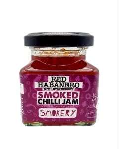 Welshhomestead Smokery - Red Habanero & Strawberry Smoked Chilli Jam - 6 x 128g
