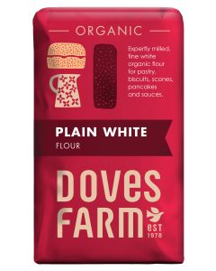 Doves Farm - Organic Plain White Flour - 5 x 1kg
