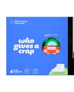 Who Gives a Crap - Classic Soft 100% Recycled 4 Pack Toilet Rolls - 12 x 4 Packs