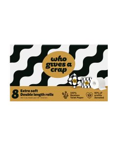 Who Gives a Crap - Extra Soft 100% Bamboo 8 Pack Toilet Rolls - 6 x 8 Packs