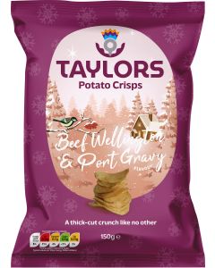 Taylors - Beef Wellington and Port Gravy Crisps - 8 x 150g