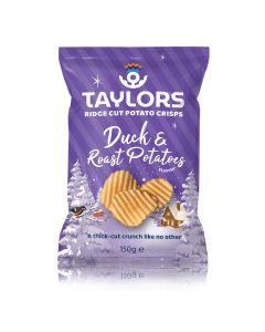Taylors - Duck & Roast Potato Ridge Cut Crisps - 8 x 150g