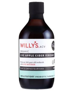 Willys ACV - Organic Apple Cider Vinegar with 'The Mother' - 6 x 500ml