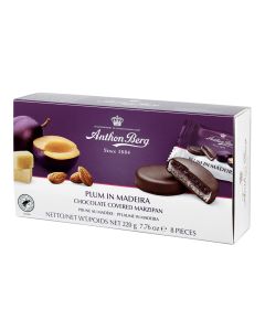 Anthon Berg - Plum in Madeira Marzipan and Dark Chocolate - 12 x 220g