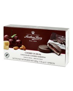 Anthon Berg - Cherry in Rum Marzipan and Dark Chocolate - 12 x 220g
