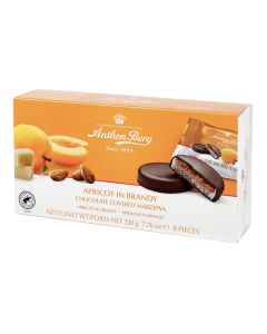 Anthon Berg - Apricot in Brandy Marzipan and Dark Chocolate - 12 x 220g