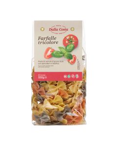 Dalla Costa - Tri-Colour Farfalle - 12 x 500g