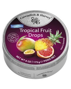 Cavendish & Harvey - Sugar Free Tropical Fruit Drops - 9 x 175g