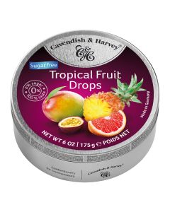 Cavendish & Harvey - Sugar Free Tropical Fruit Drops - 9 x 175g