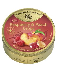 Cavendish & Harvey - Raspberry & Peach Filled Drops - 9 x 175g